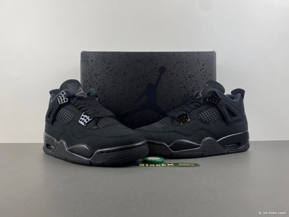 4 (2025) FV5029-010 Cat Retro Jordan Men's Black  1018